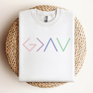 God is Greater than the Highs and Lows - Unisex Crewneck Sweatshirt