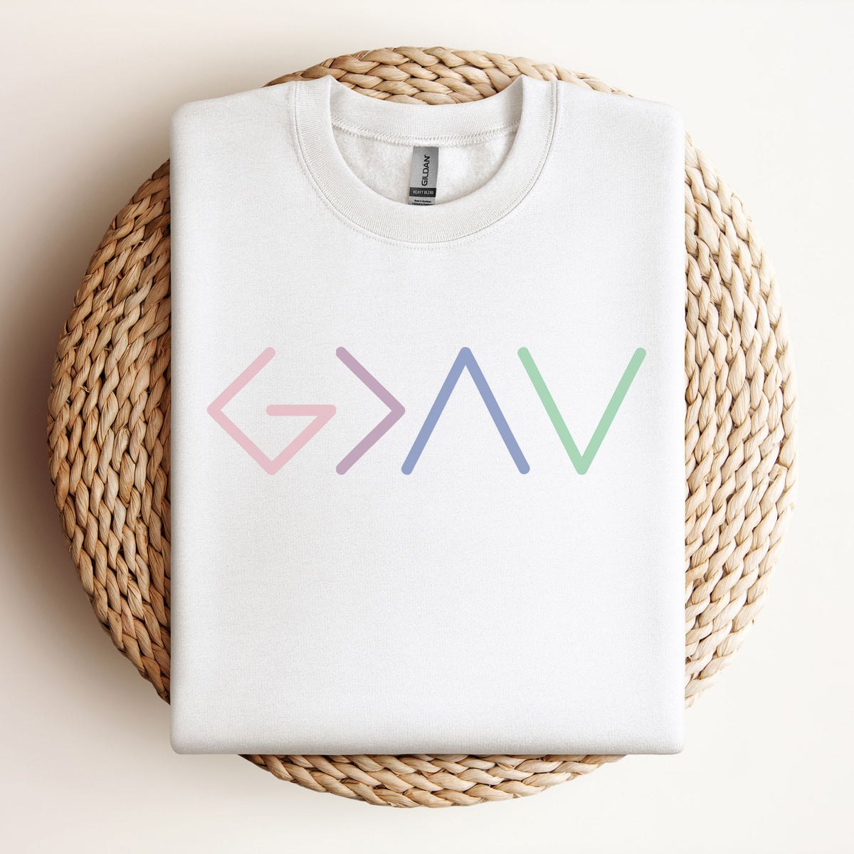 God is Greater than the Highs and Lows - Unisex Crewneck Sweatshirt