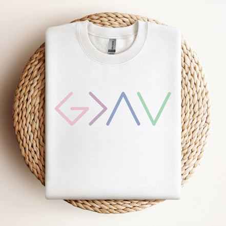 God is Greater than the Highs and Lows - Unisex Crewneck Sweatshirt