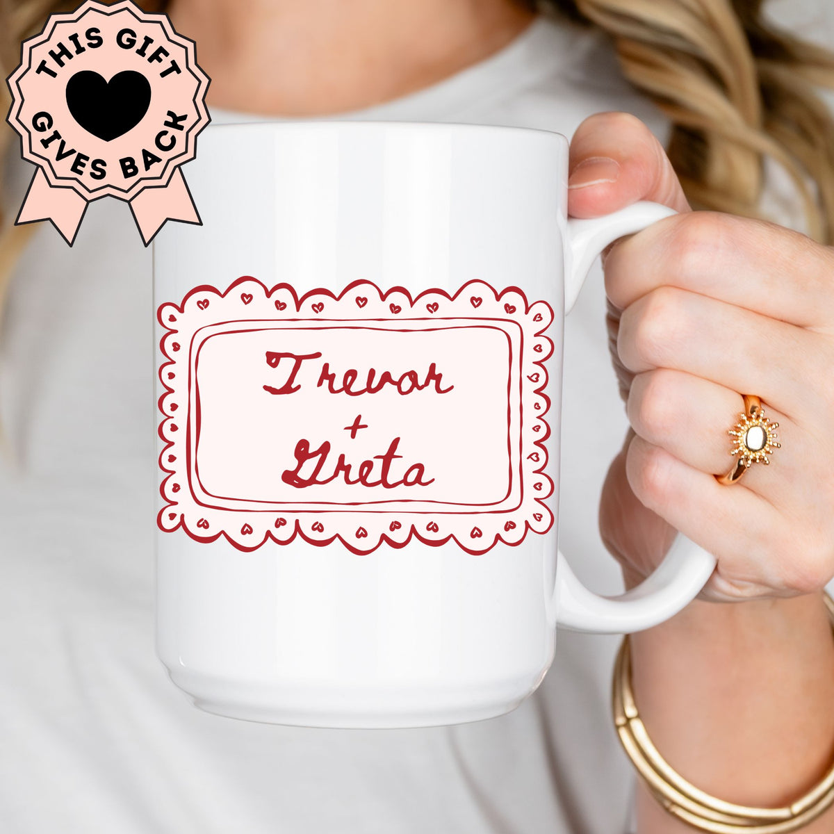 Love is Patient, Love is Kind - Personalized Couples Mug