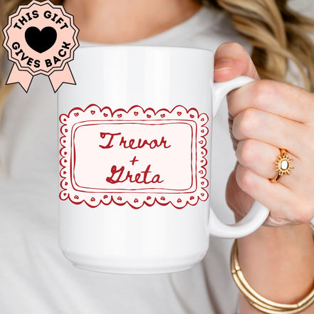 Love is Patient, Love is Kind - Personalized Couples Mug