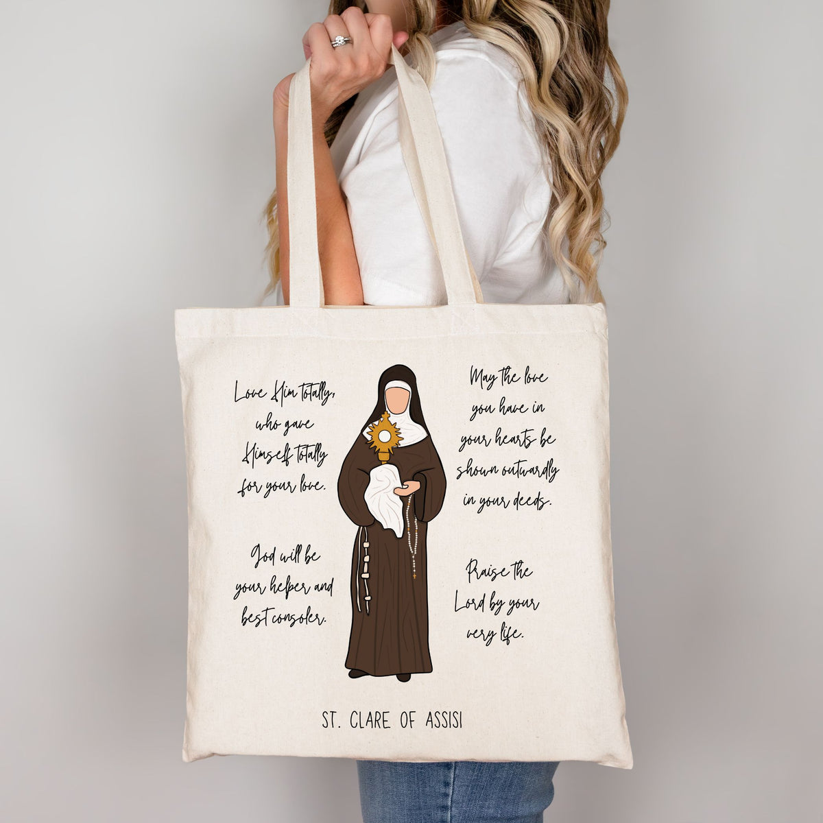 St. Clare of Assisi - Tote Bag