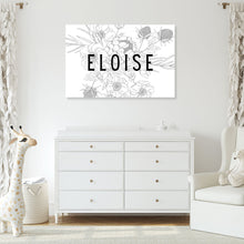 Load image into Gallery viewer, Personalized Floral Name Sign
