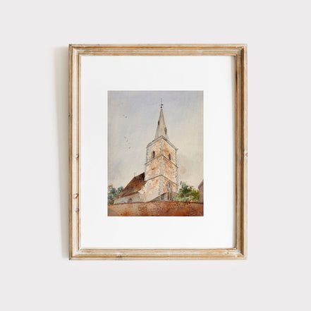 St. Peter's Church, Cambridge:  Vintage Printable Wall Art