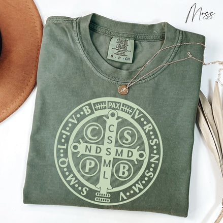 St Benedict Medal TShirt:  Comfort Colors® Shirt