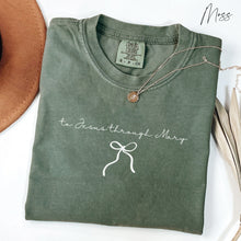 Load image into Gallery viewer, To Jesus Through Mary - Comfort Colors® T-Shirt
