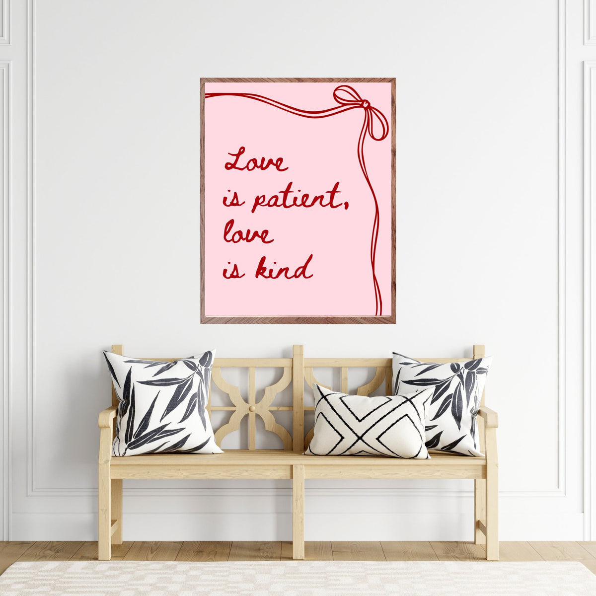 Love Is Patient, Love Is Kind - Ribbon - Printable Wall Art