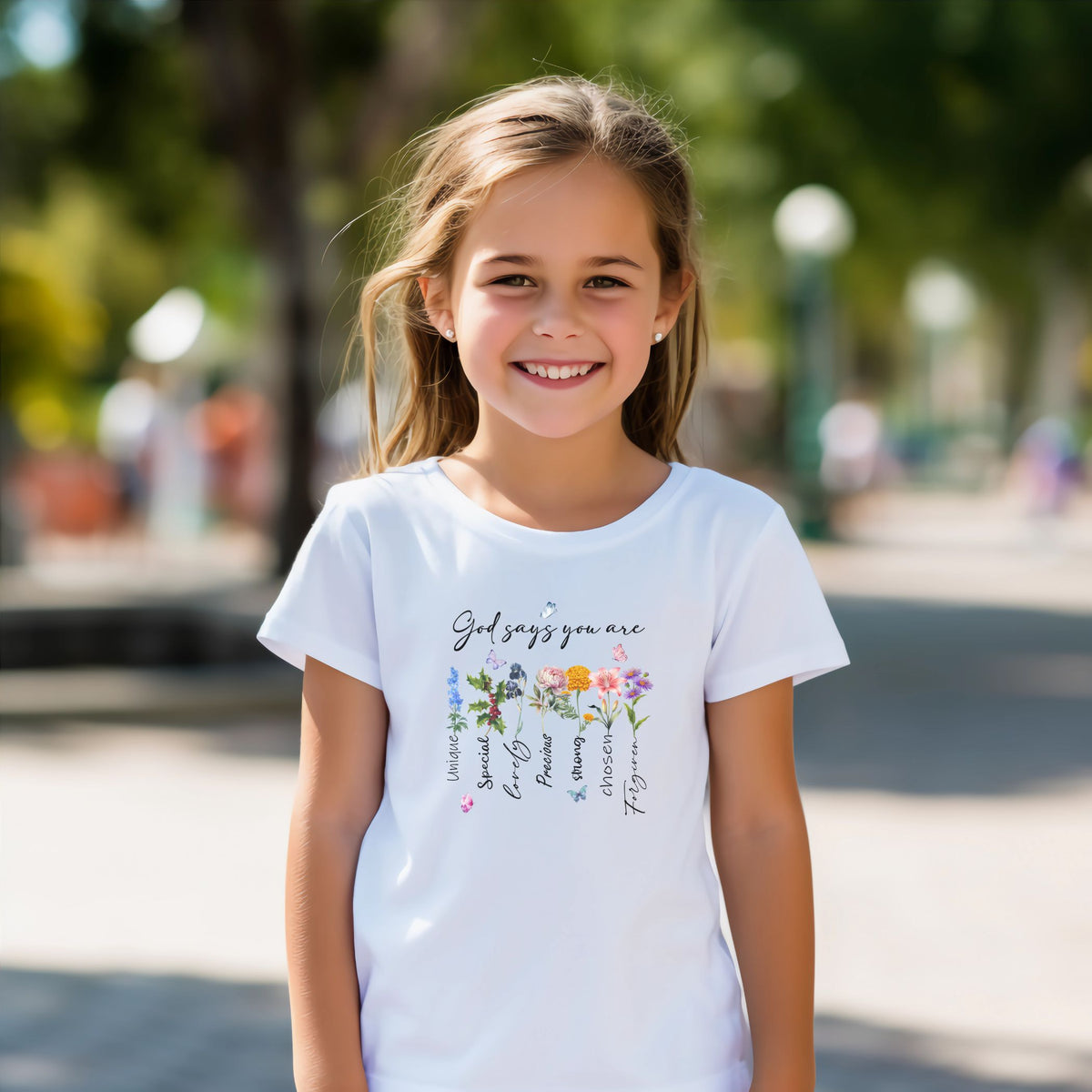 God Says You Are: Kids Crewneck T-shirt