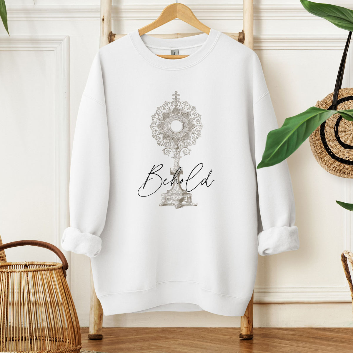 Behold Eucharist Sweatshirt