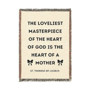 The Loveliest Masterpiece - St. Therese of Lisieux - Woven Blanket | Tapestry