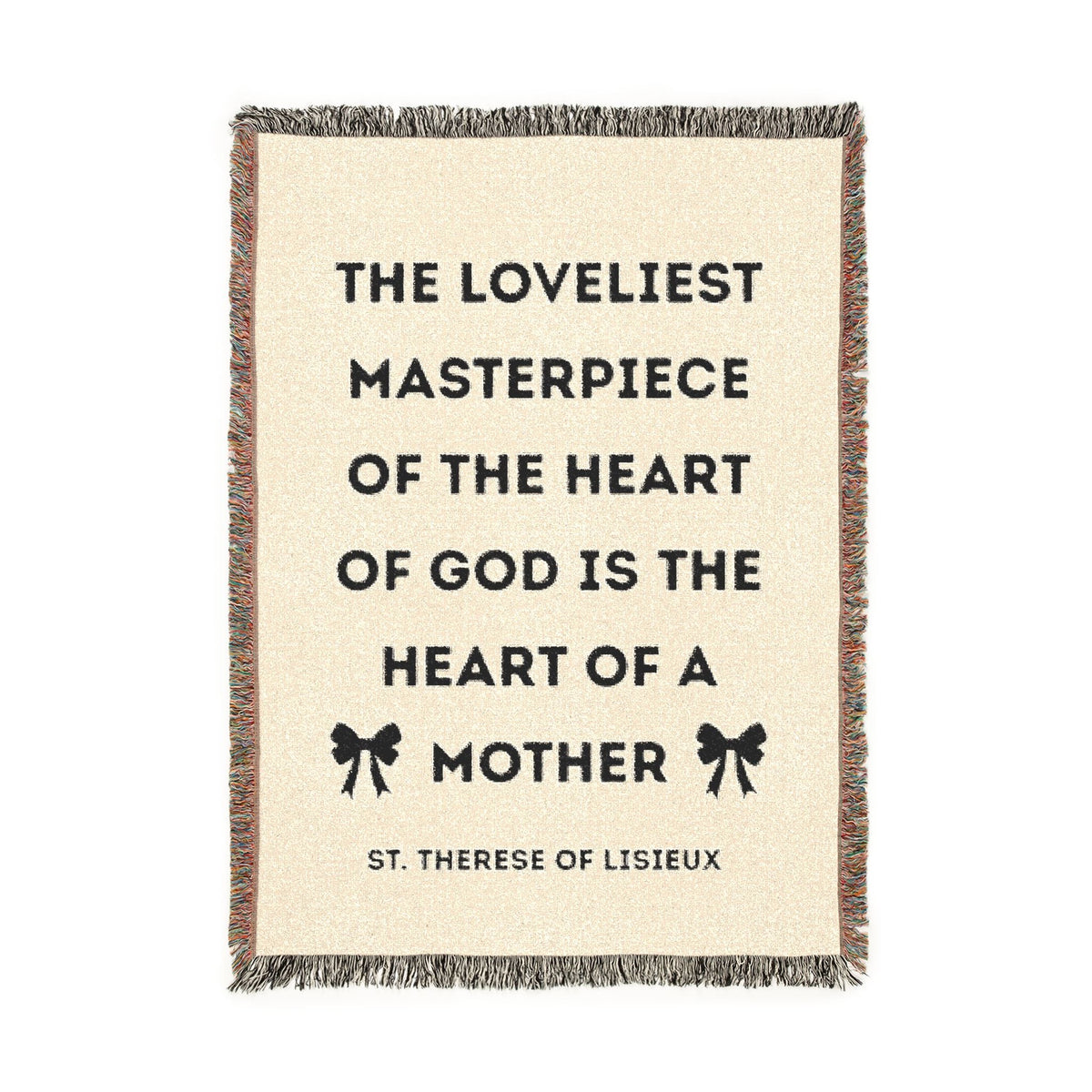 The Loveliest Masterpiece - St. Therese of Lisieux - Woven Blanket | Tapestry