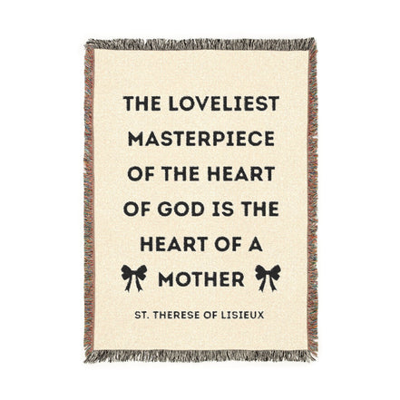 The Loveliest Masterpiece - St. Therese of Lisieux - Woven Blanket | Tapestry