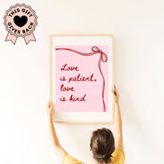 Love Is Patient, Love Is Kind - Ribbon - Printable Wall Art