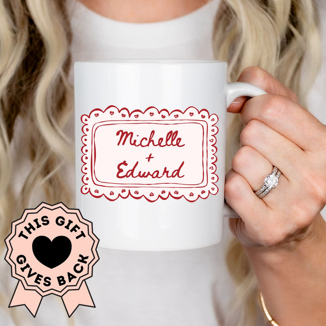 Love is Patient, Love is Kind - Personalized Couples Mug