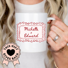 Load image into Gallery viewer, Love is Patient, Love is Kind - Personalized Couples Mug
