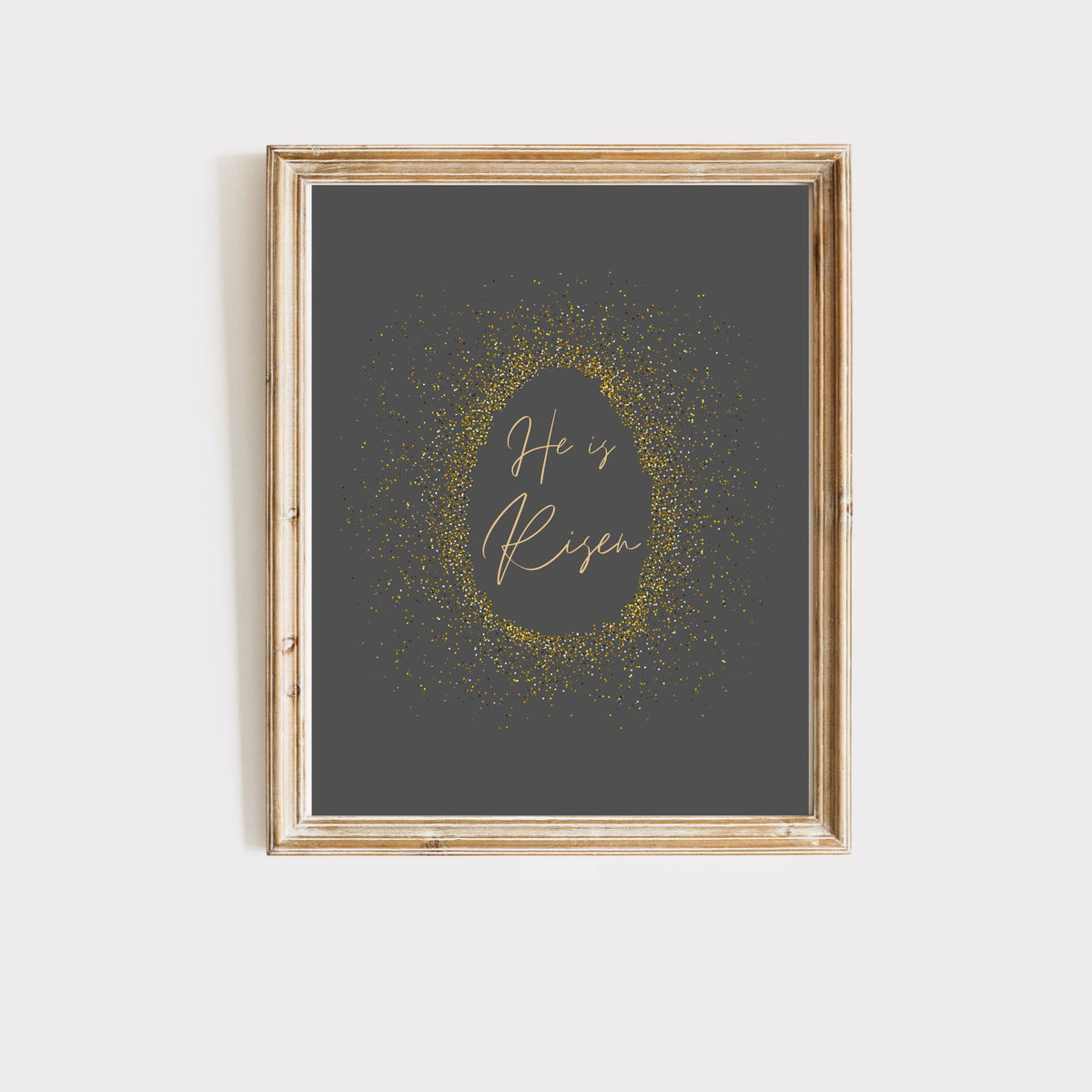 Confetti Egg - Modern Minimalist Easter Decor: Printable Wall Art