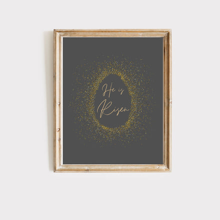 Confetti Egg - Modern Minimalist Easter Decor: Printable Wall Art