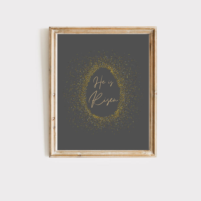 Confetti Egg - Modern Minimalist Easter Decor: Printable Wall Art