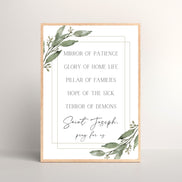 Titles of St. Joseph - Printable Wall Art
