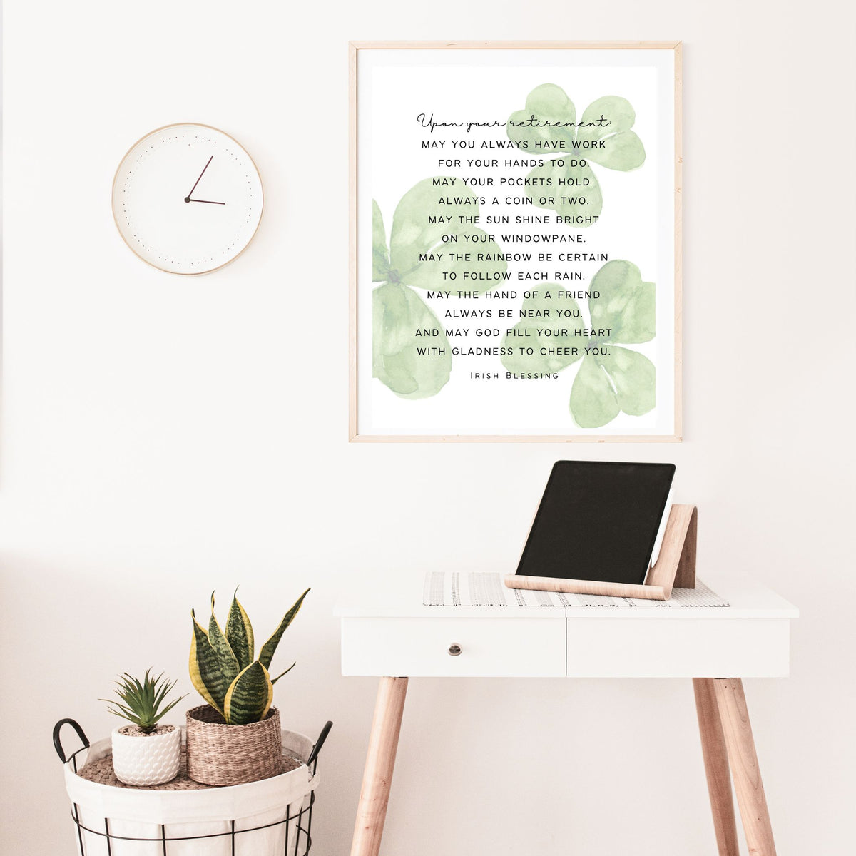 Irish Retirement Blessing - Canvas Wall Art