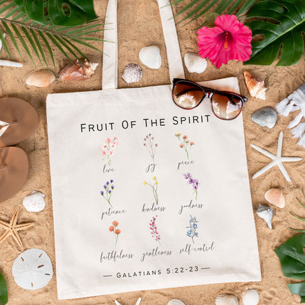 Fruit of the Spirit Wildflower Tote Bag