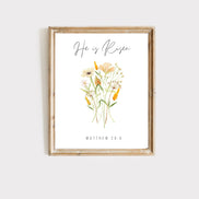 He is Risen - Wildflowers: Printable Easter Decor