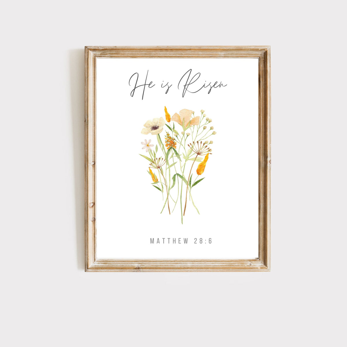 He is Risen - Wildflowers: Printable Easter Decor