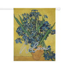 Load image into Gallery viewer, Irises by Van Gogh:  Garden Flag | House Banner
