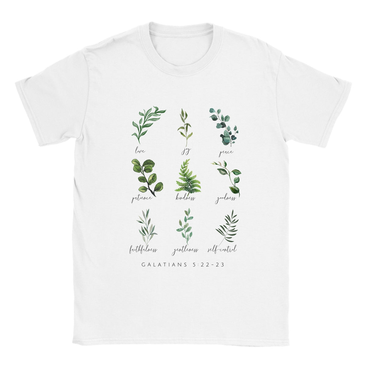 Fruit of the Spirit - Galatians 5:22-23 - Botanical T-Shirt