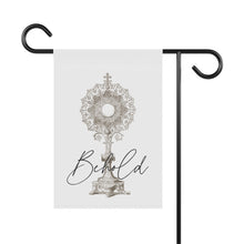 Load image into Gallery viewer, Behold: Traditional Catholic Garden Flag
