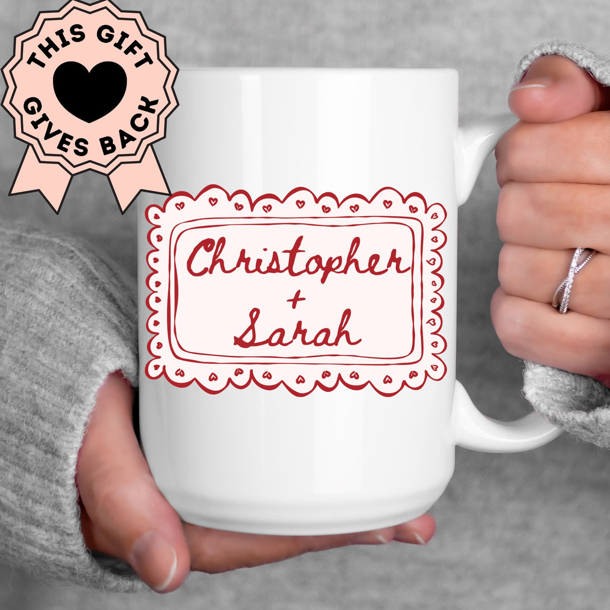 Love is Patient, Love is Kind - Personalized Couples Mug