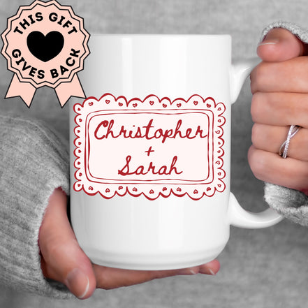 Love is Patient, Love is Kind - Personalized Couples Mug