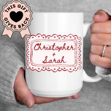 Load image into Gallery viewer, Love is Patient, Love is Kind - Personalized Couples Mug
