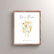 He is Risen - Wildflowers: Printable Easter Decor