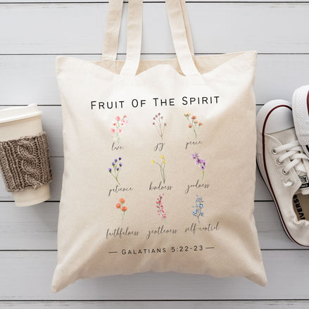 Fruit of the Spirit Wildflower Tote Bag