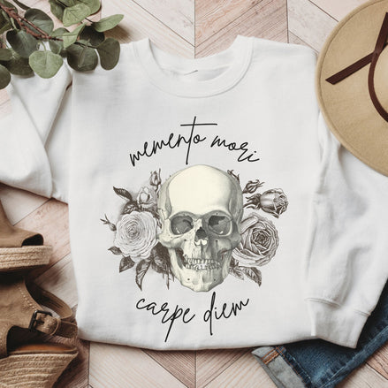 Memento Mori Carpe Diem Sweatshirt