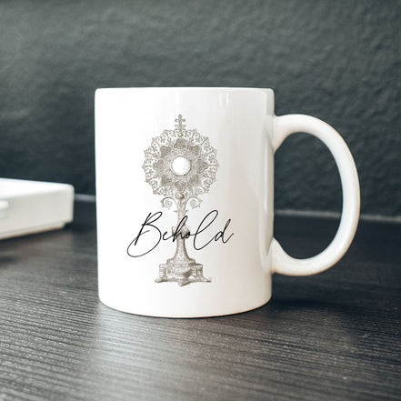 Eucharistic Adoration Mug: Behold