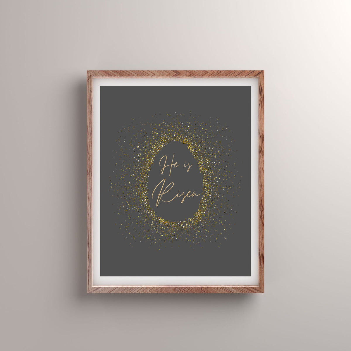 Confetti Egg - Modern Minimalist Easter Decor: Printable Wall Art