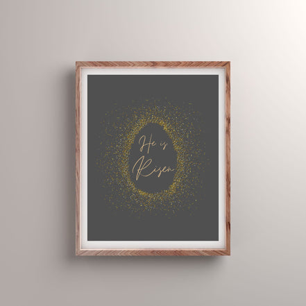 Confetti Egg - Modern Minimalist Easter Decor: Printable Wall Art