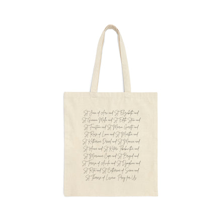 Catholic Women Saints Tote Bag