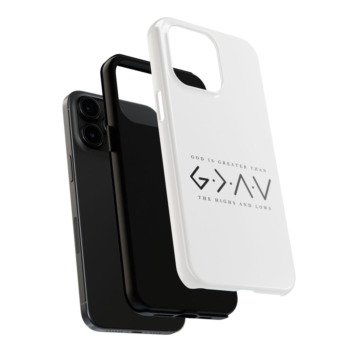 God is Greater than the Highs and Lows: TOUGH Phone Case