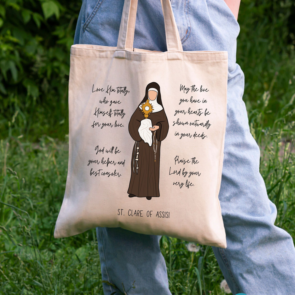 St. Clare of Assisi - Tote Bag