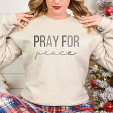 Load image into Gallery viewer, Pray for Peace Crewneck Sweatshirt
