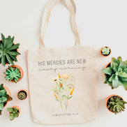 His Mercies are New Every Morning Tote Bag
