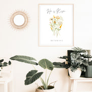 He is Risen - Wildflowers: Printable Easter Decor