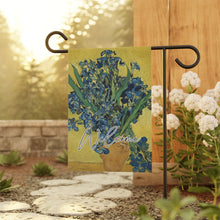 Load image into Gallery viewer, Irises by Van Gogh:  Garden Flag | House Banner
