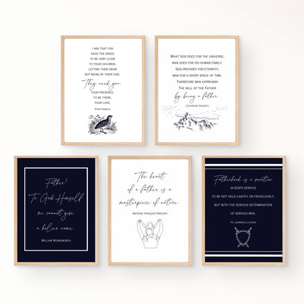 Set of Fatherhood Quotes - Printable Wall Art