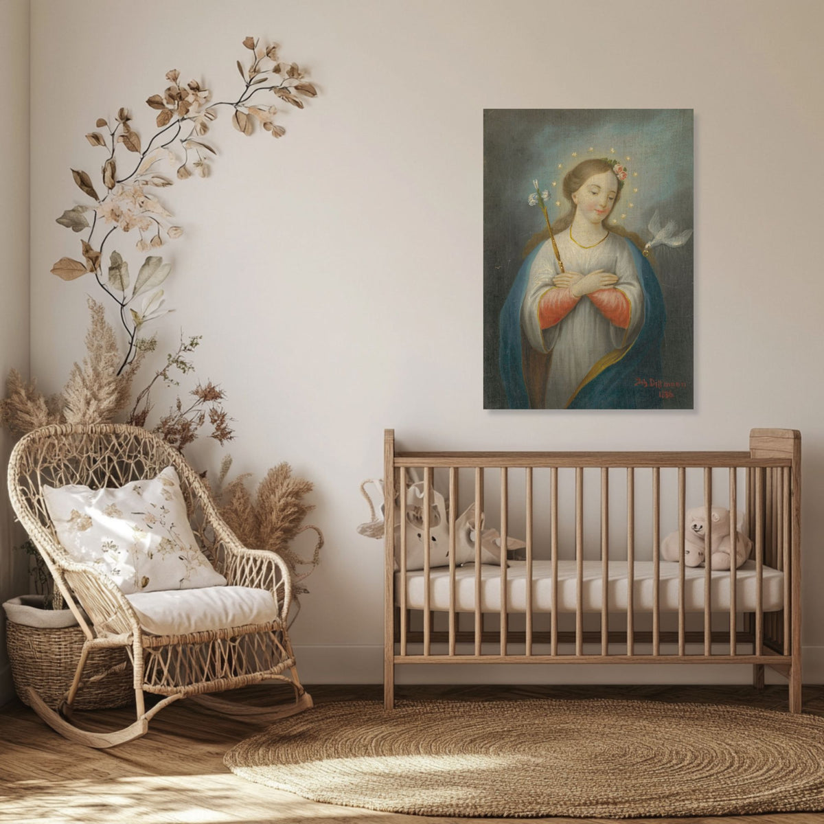 Mother Mary, Bless This Child:  Canvas Wall Art