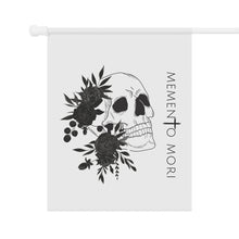 Load image into Gallery viewer, Memento Mori Floral Skull Garden Flag
