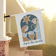 Joy to the World: Modern Minimalist Garden Flag